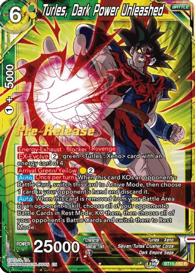 Turles, Dark Power Unleashed (BT15-150) [Saiyan Showdown Prerelease Promos] | Black Swamp Games