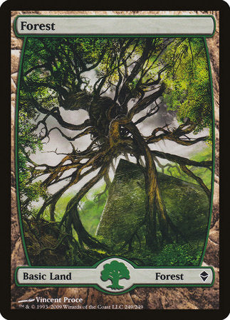 Forest (249) - Full Art [Zendikar] | Black Swamp Games