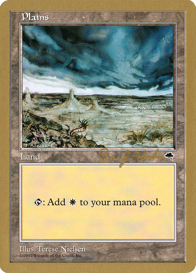 Plains (bh334) (Brian Hacker) [World Championship Decks 1998] | Black Swamp Games