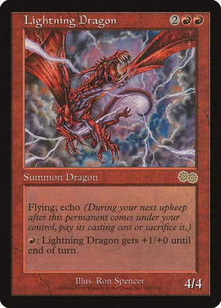 Lightning Dragon [Urza's Saga] | Black Swamp Games