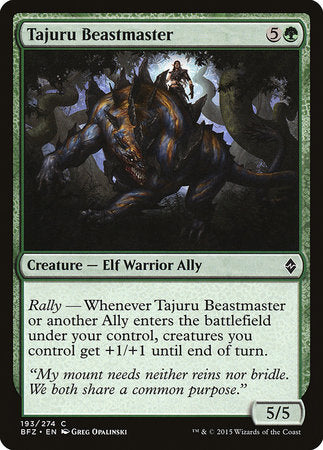 Tajuru Beastmaster [Battle for Zendikar] | Black Swamp Games