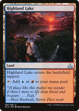 Highland Lake [Rivals of Ixalan] | Black Swamp Games