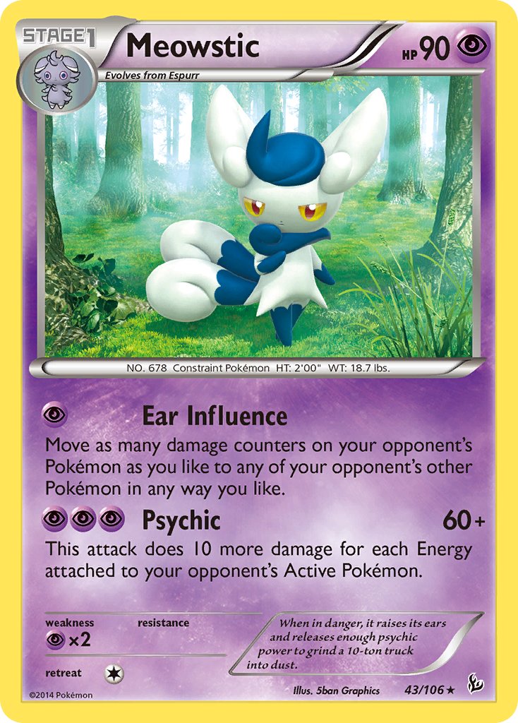 Meowstic (43/106) (Theme Deck Exclusive) [XY: Flashfire] | Black Swamp Games