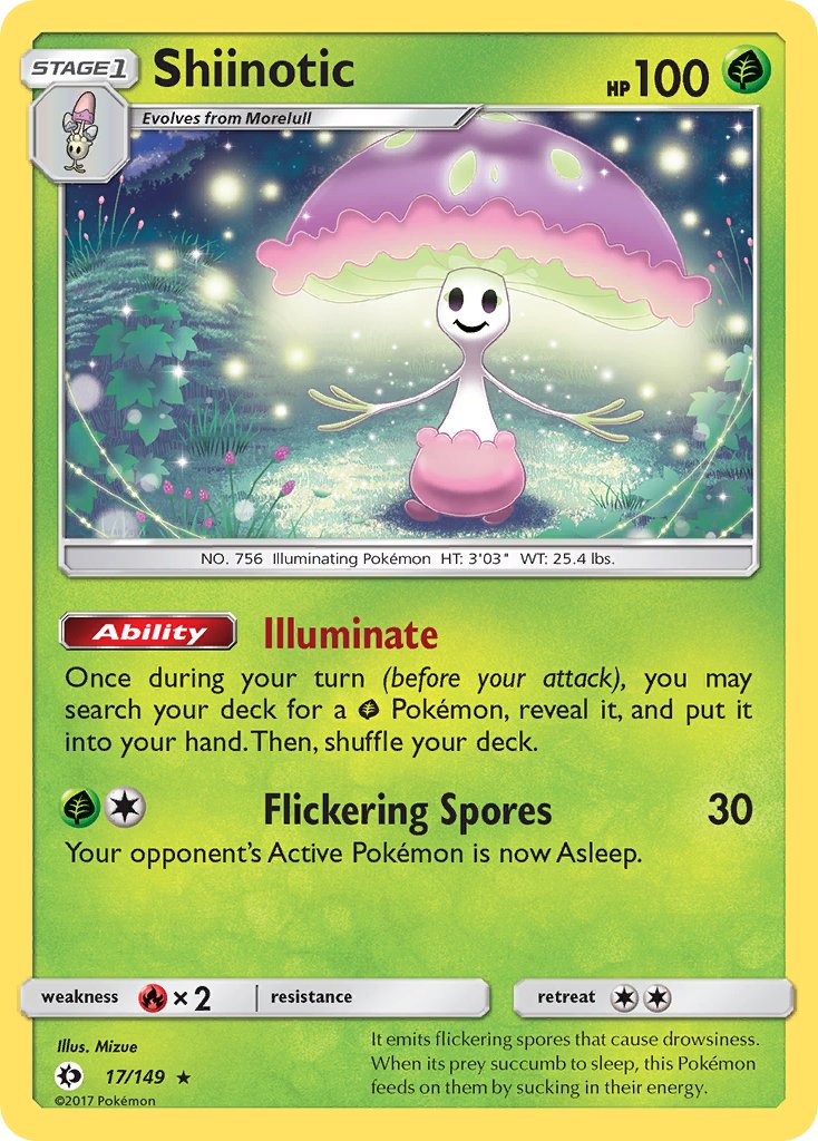 Shiinotic (17/149) (Theme Deck Exclusive) [Sun & Moon: Base Set] | Black Swamp Games