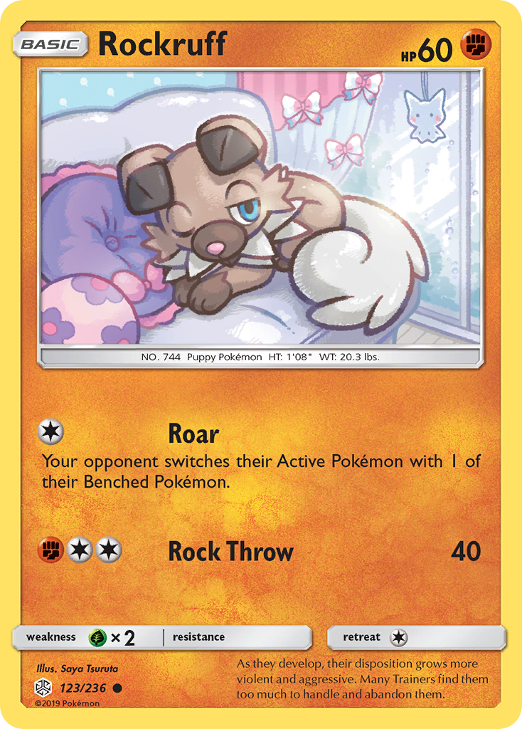 Rockruff (123/236) [Sun & Moon: Cosmic Eclipse] | Black Swamp Games