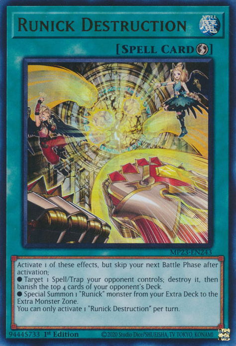 Runick Destruction [MP23-EN243] Ultra Rare | Black Swamp Games