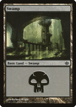 Swamp (63) [Duel Decks: Garruk vs. Liliana] | Black Swamp Games