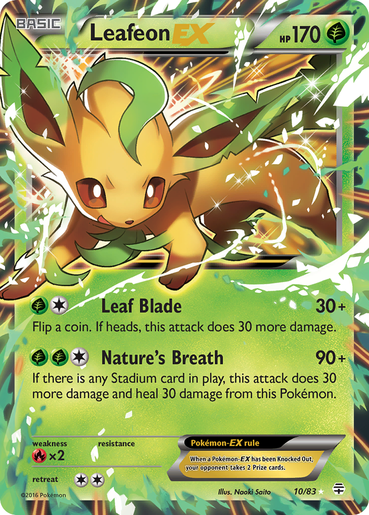 Leafeon EX (10/83) [XY: Generations] | Black Swamp Games