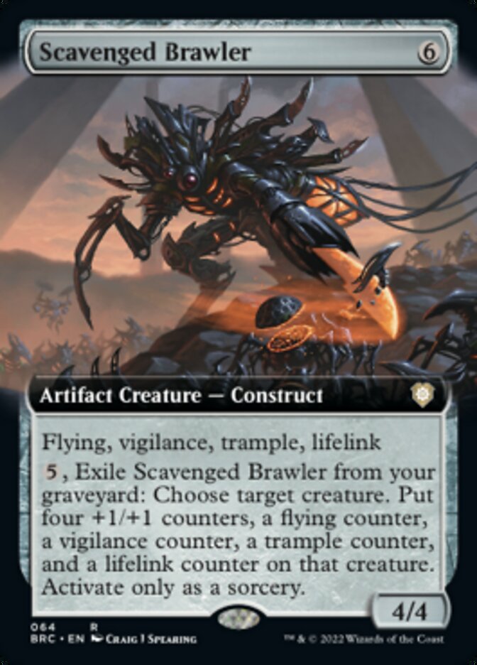 Scavenged Brawler (Extended Art) [The Brothers' War Commander] | Black Swamp Games