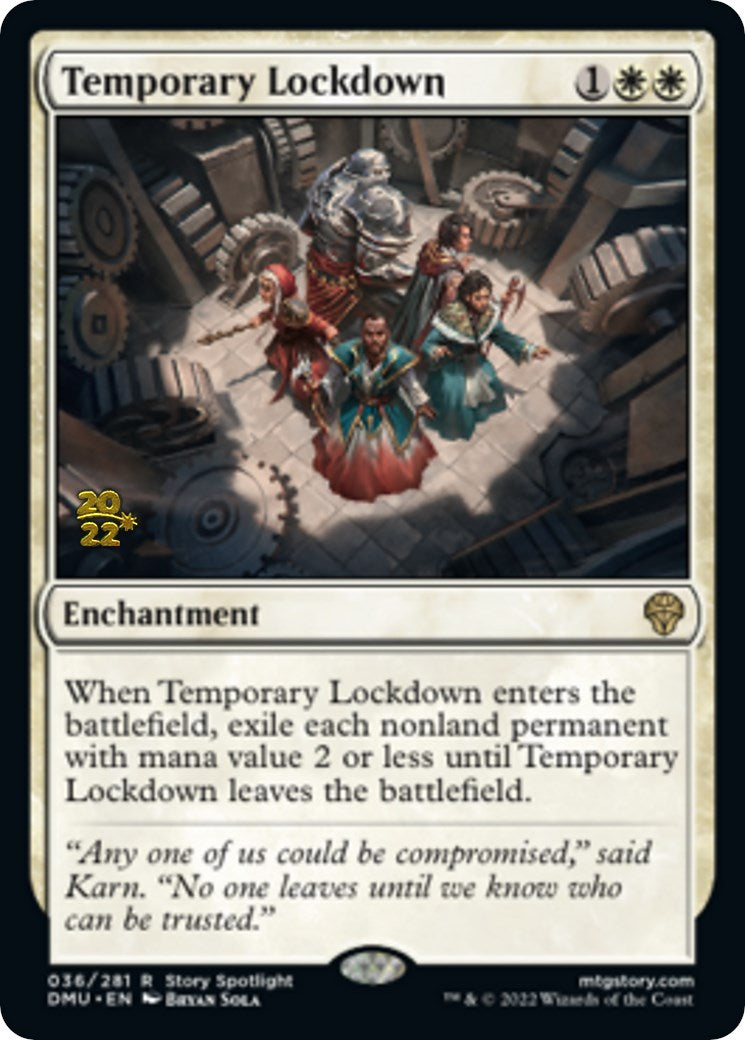 Temporary Lockdown [Dominaria United Prerelease Promos] | Black Swamp Games