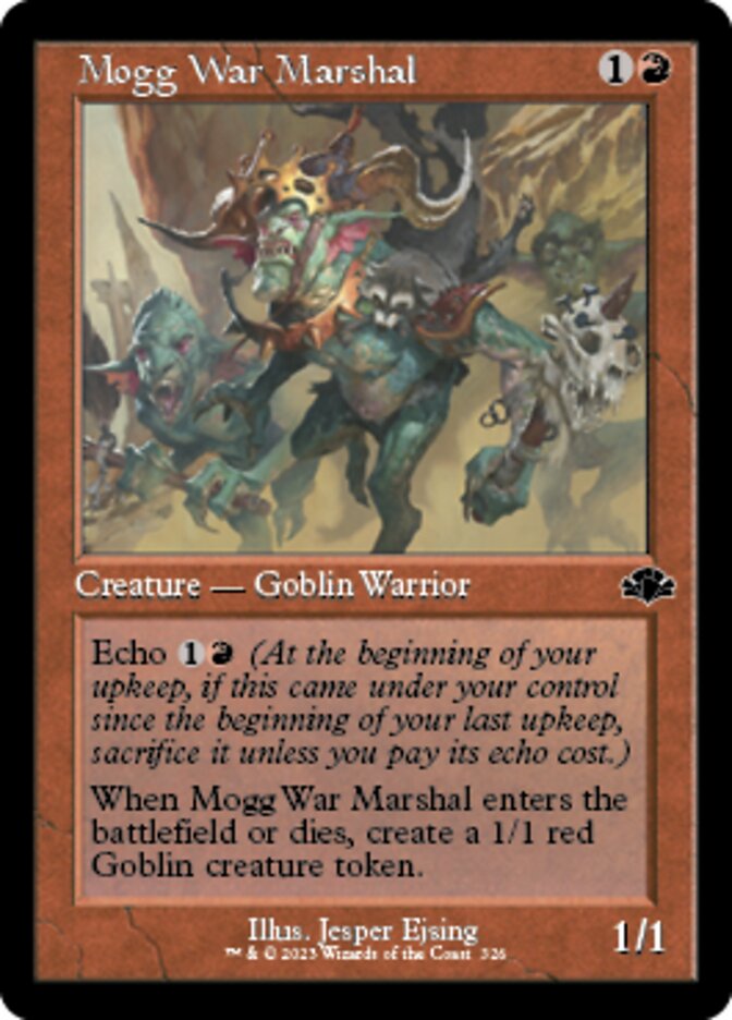 Mogg War Marshal (Retro) [Dominaria Remastered] | Black Swamp Games