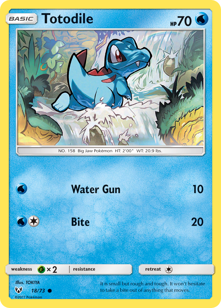 Totodile (18/73) [Sun & Moon: Shining Legends] | Black Swamp Games