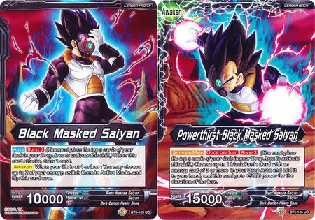 Black Masked Saiyan // Powerthirst Black Masked Saiyan (Giant Card) (BT5-105) [Oversized Cards] | Black Swamp Games