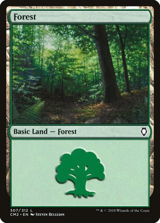 Forest (307) [Commander Anthology Volume II] | Black Swamp Games