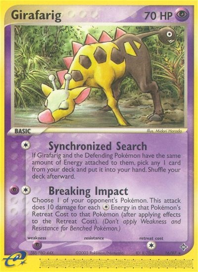 Girafarig (16/97) [EX: Dragon] | Black Swamp Games