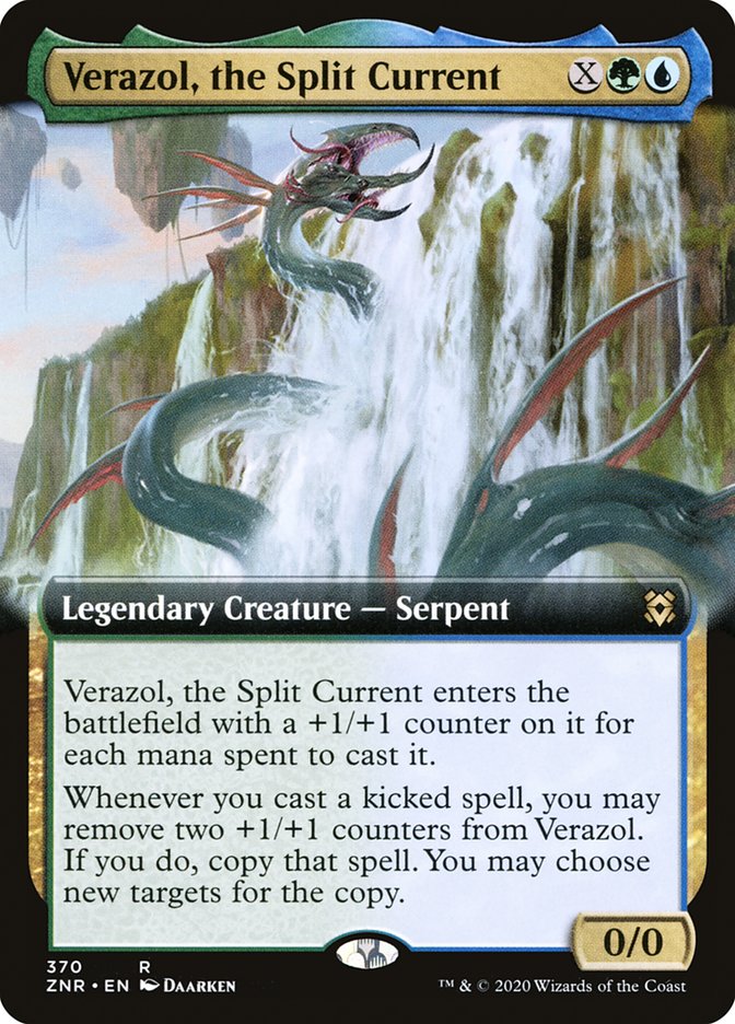 Verazol, the Split Current (Extended Art) [Zendikar Rising] | Black Swamp Games