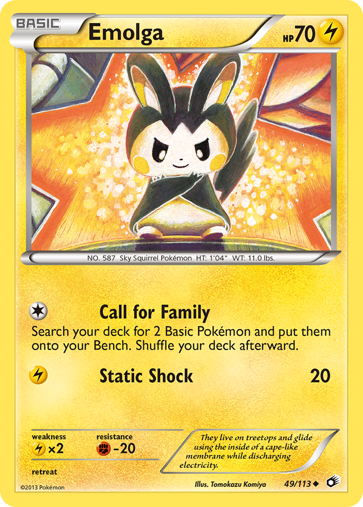 Emolga (49/113) [Black & White: Legendary Treasures] | Black Swamp Games