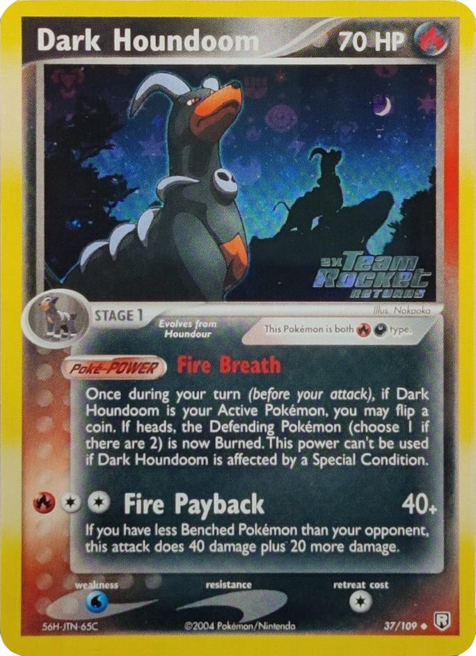 Dark Houndoom (37/109) (Stamped) [EX: Team Rocket Returns] | Black Swamp Games