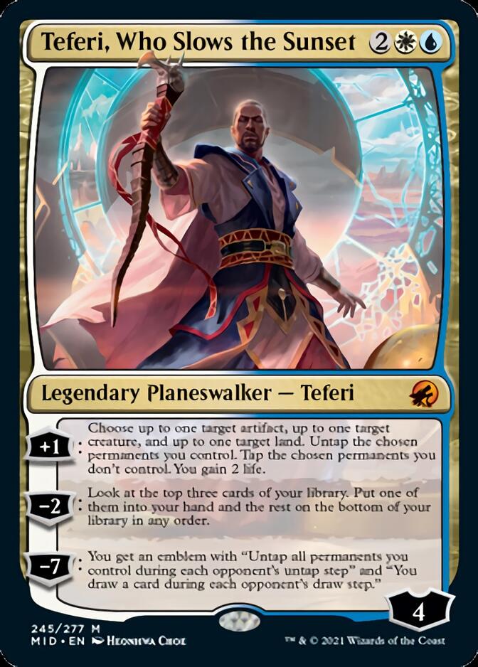 Teferi, Who Slows the Sunset [Innistrad: Midnight Hunt] | Black Swamp Games