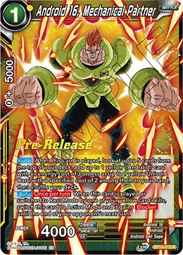 Android 16, Going All Out (BT13-112) [Supreme Rivalry Prerelease Promos] | Black Swamp Games