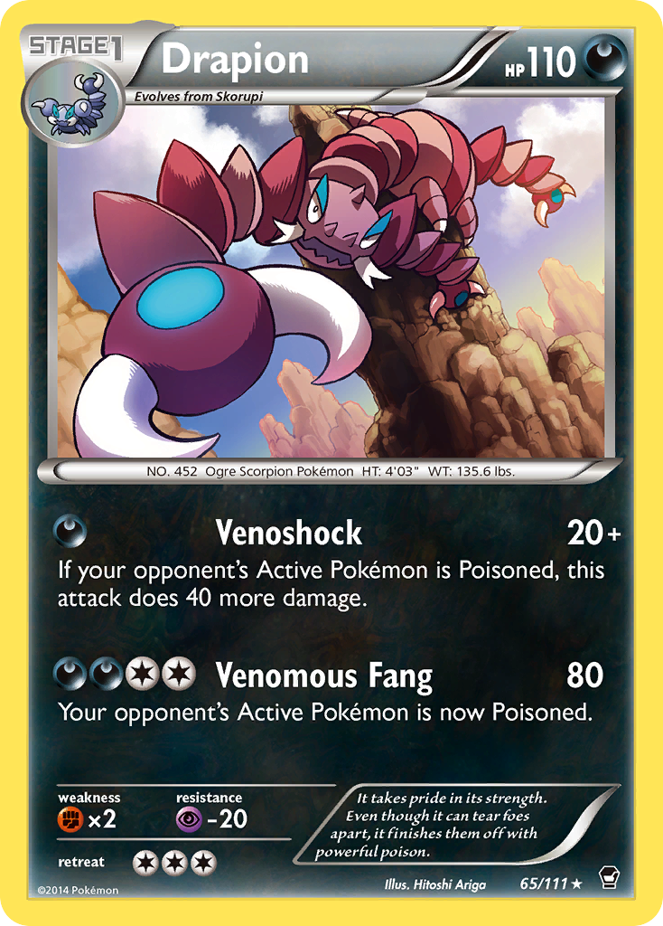 Drapion (65/111) [XY: Furious Fists] | Black Swamp Games