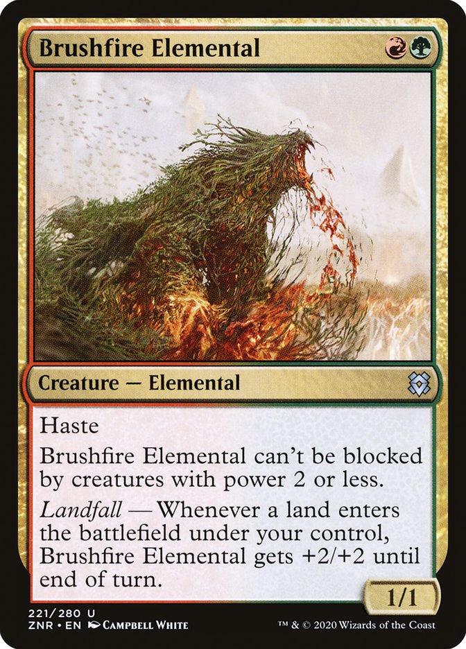 Brushfire Elemental [Zendikar Rising] | Black Swamp Games