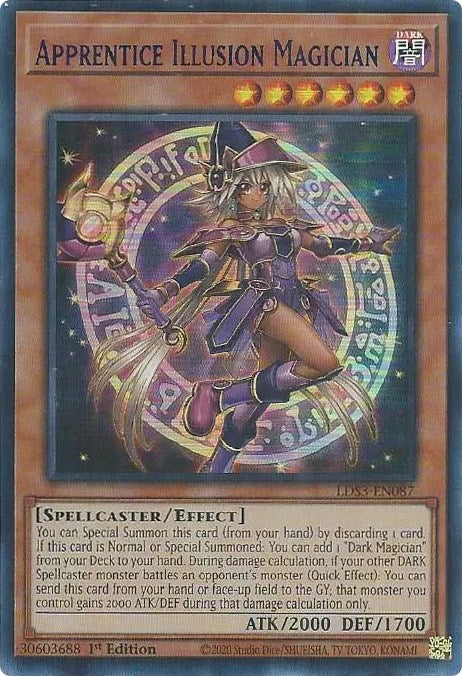 Apprentice Illusion Magician (Blue) [LDS3-EN087] Ultra Rare | Black Swamp Games