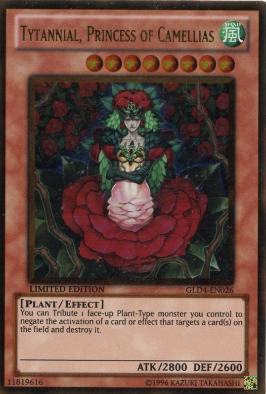 Tytannial, Princess of Camellias [GLD4-EN026] Gold Rare | Black Swamp Games