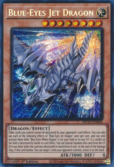 Blue-Eyes Jet Dragon [MP23-EN004] Prismatic Secret Rare | Black Swamp Games