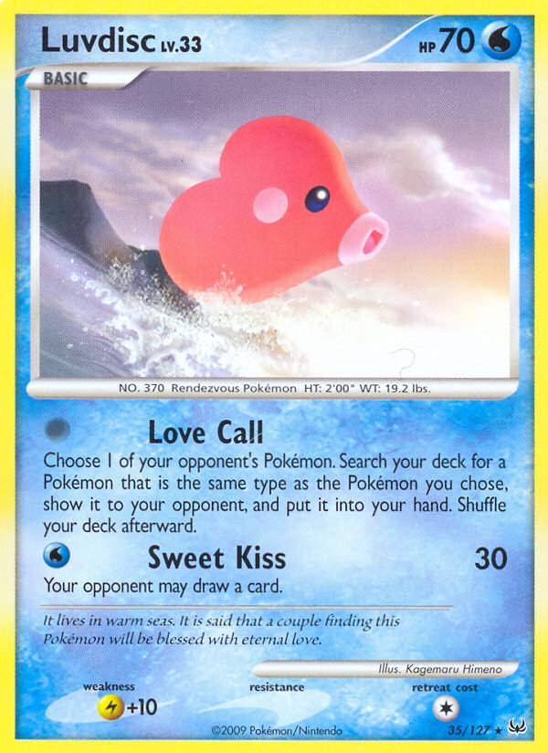 Luvdisc (35/127) [Platinum: Base Set] | Black Swamp Games