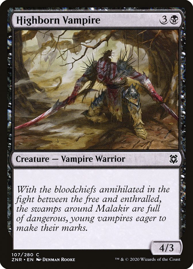 Highborn Vampire [Zendikar Rising] | Black Swamp Games