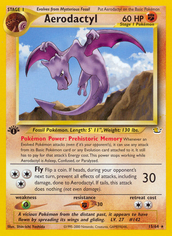 Aerodactyl (15/64) [Neo Revelation 1st Edition] | Black Swamp Games