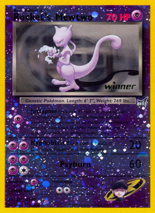 Rocket's Mewtwo (8) [Best of Promos] | Black Swamp Games