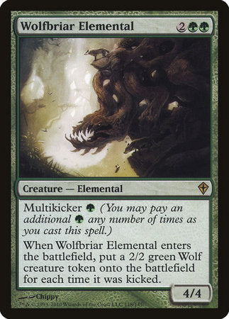 Wolfbriar Elemental [Worldwake] | Black Swamp Games