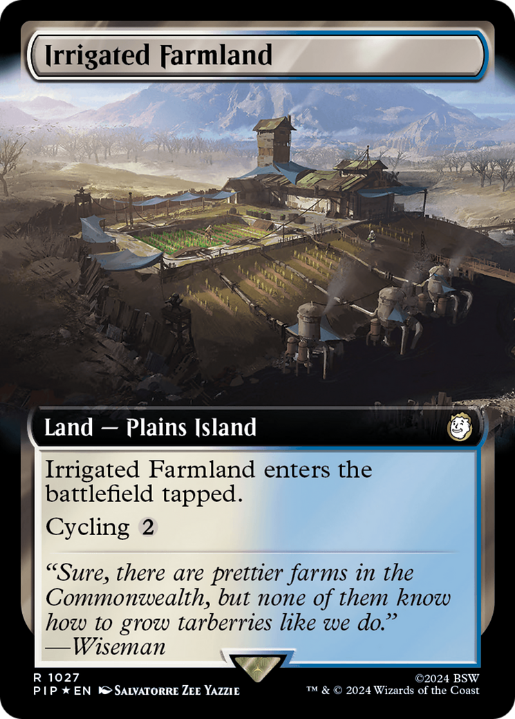Irrigated Farmland (Extended Art) (Surge Foil) [Fallout] | Black Swamp Games