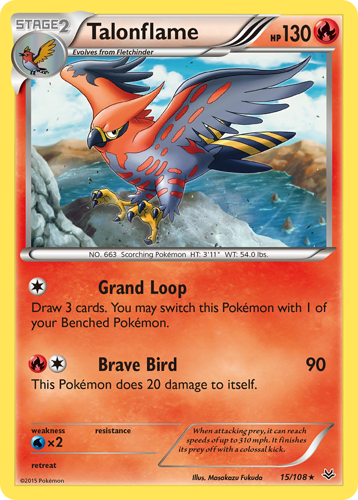 Talonflame (15/108) [XY: Roaring Skies] | Black Swamp Games