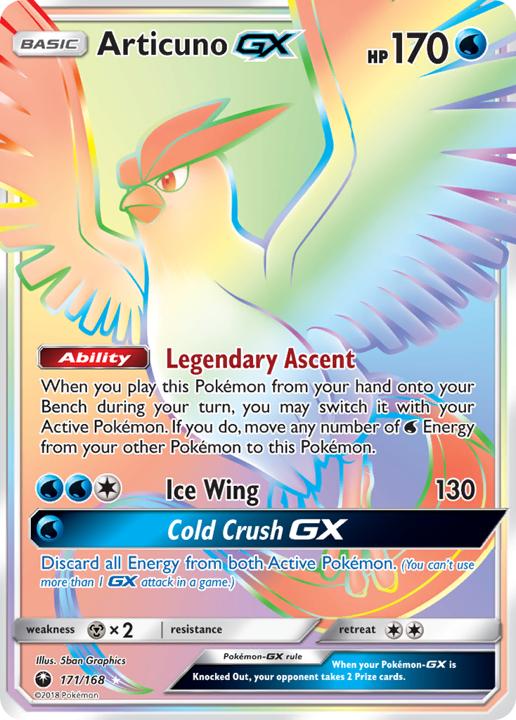 Articuno GX (171/168) [Sun & Moon: Celestial Storm] | Black Swamp Games