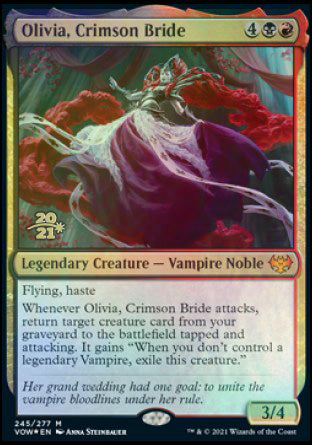 Olivia, Crimson Bride [Innistrad: Crimson Vow Prerelease Promos] | Black Swamp Games