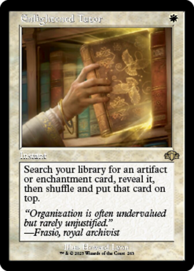 Enlightened Tutor (Retro) [Dominaria Remastered] | Black Swamp Games