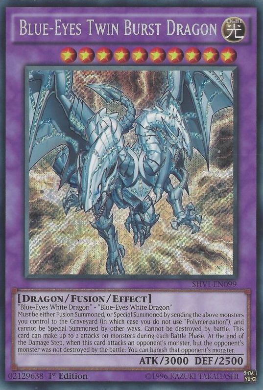 Blue-Eyes Twin Burst Dragon [SHVI-EN099] Secret Rare | Black Swamp Games