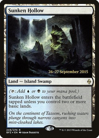 Sunken Hollow [Battle for Zendikar Promos] | Black Swamp Games