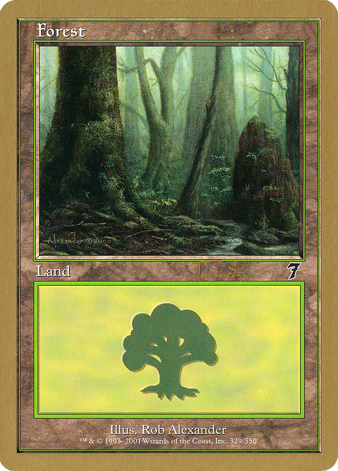 Forest (jt329) (Jan Tomcani) [World Championship Decks 2001] | Black Swamp Games