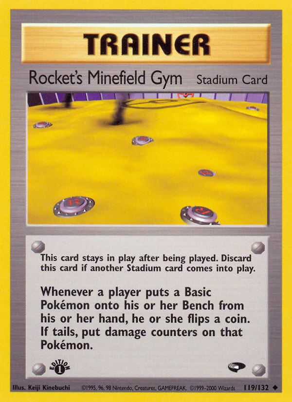 Rocket's Minefield Gym (119/132) [Gym Challenge 1st Edition] | Black Swamp Games