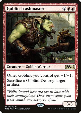 Goblin Trashmaster [Core Set 2019 Promos] | Black Swamp Games