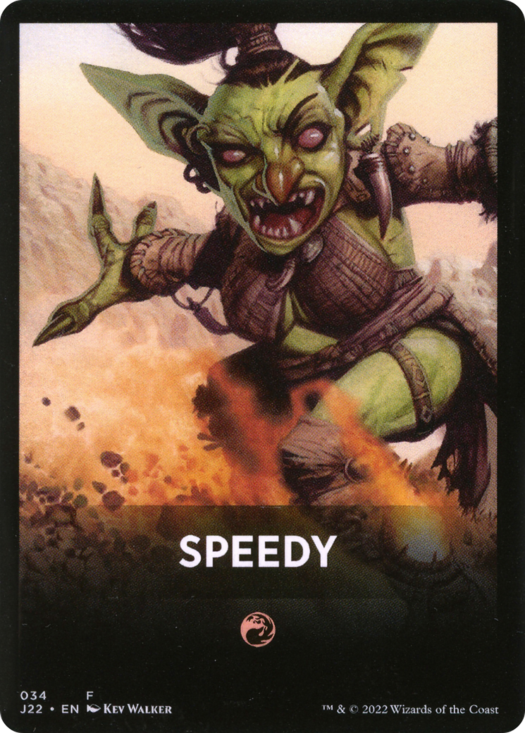 Speedy Theme Card [Jumpstart 2022 Front Cards] | Black Swamp Games