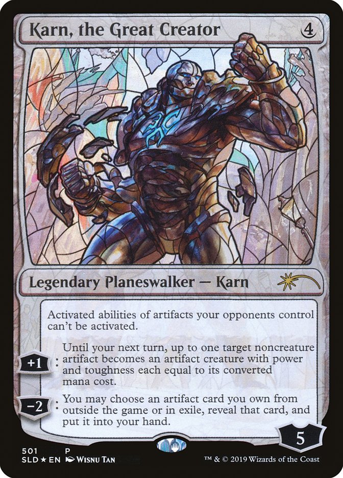 Karn, the Great Creator (Stained Glass) [Secret Lair Drop Promos] | Black Swamp Games