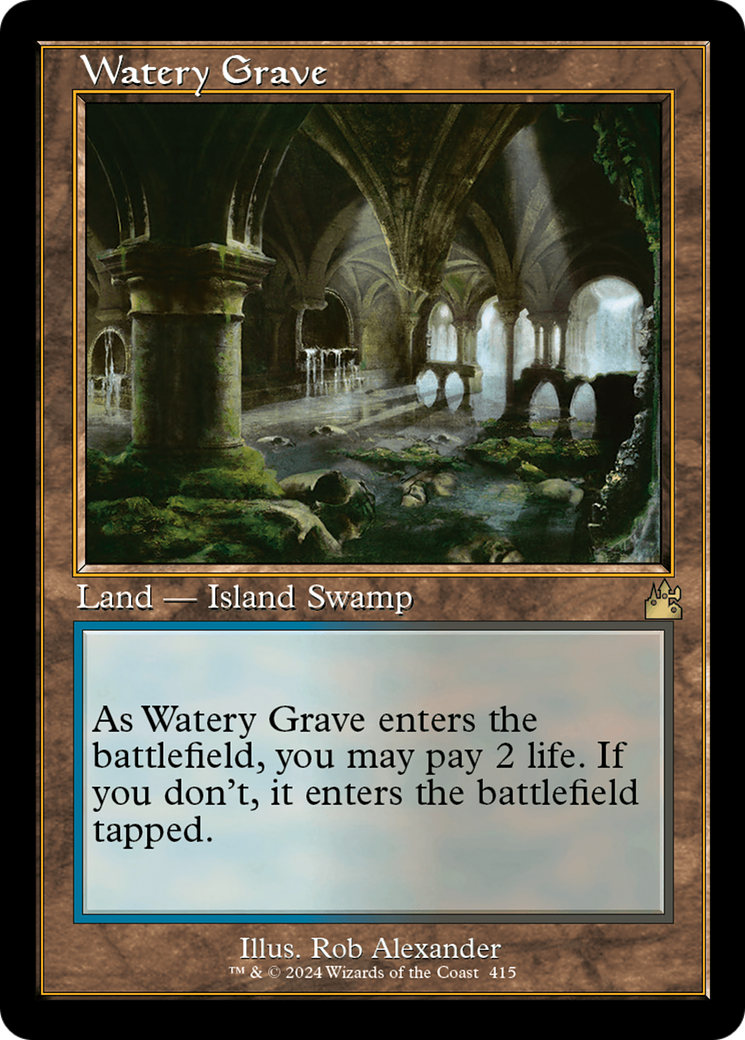 Watery Grave (Retro) [Ravnica Remastered] | Black Swamp Games