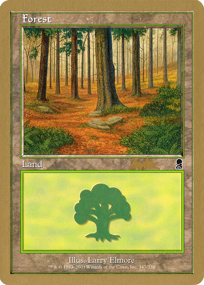 Forest (bk347) (Brian Kibler) [World Championship Decks 2002] | Black Swamp Games