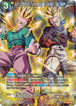 Son Goten & Trunks, Super Saiyan Tag Team [EX14-04] | Black Swamp Games