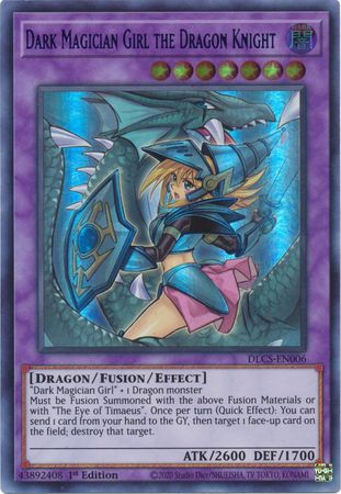 Dark Magician Girl the Dragon Knight (Alternate Art) (Green) [DLCS-EN006] Ultra Rare | Black Swamp Games